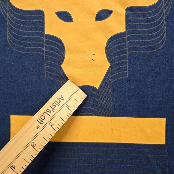 Under Armour Tshirt Mens Small Blue Short Sleeve HeatGear Project Rock Logo - Picture 3 of 8